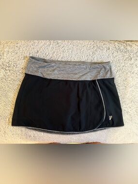 Prince Black Skort with Heather Gray Waistband